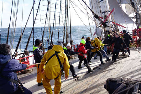 manoeuvres sur l'Hermione